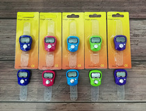 Buddhist counter electronic digital display number ring type points reading Meridian movement statistics chanting counter knot