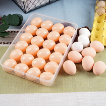 Simulation egg duck egg model fake red egg white egg painting teaching equipment game props decoration