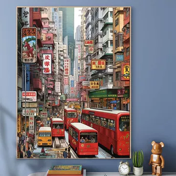 香港街道数字油画-香港街道数字油画促销价格、香港街道数字油画品牌- 淘宝