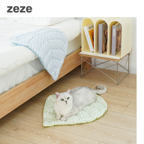 zeze leaf cool mat pet ice mat summer cooling cat mat sleeping dog mat cat supplies