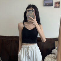 Black sling small vest female high school students during development period