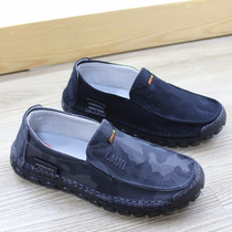 Old Beijing Cloth Shoes Spring Autumn Mens Shoes Round Head Breathable Plus Fattening Casual Shoes 2022 100 Lap Wear Resistant Non-slip Bull Fascia