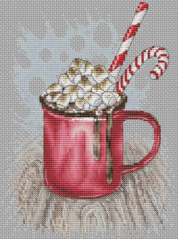 (Zhang Xiao cool) cross-stitch DMC R self-matching 14CT plastic plate no cloth set cotton set dessert cup