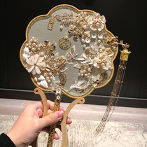 Kicui original hand-made diy materials packaged Chinese wedding bride marriage group fan Xiu Xiu Xiu Xiu fan