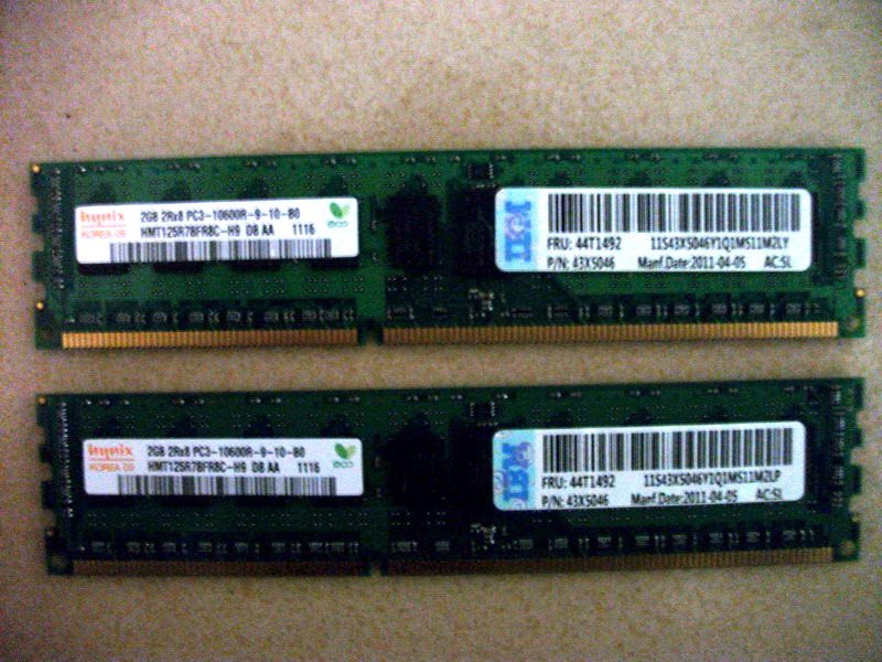 IBM blade server HS22 dedicated 8G memory 4Rx8 46C0570 46C0569