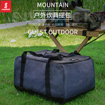 Mountain customer outside cooking utensils picnic bag stove set pot air tank anti-collision protection storage bag picnic tableware bag ice bag