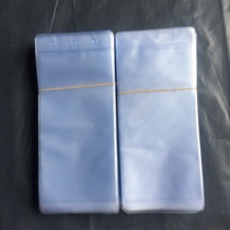 Belt packaging bag belt belt buckle head bag head plastic super transparent PVC three hole packaging bag 7 5*17