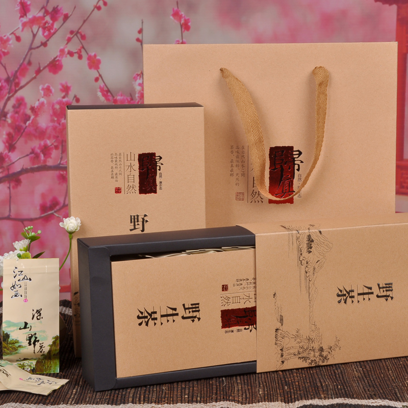 Premium Luzhou Black Tea Spring Wild Mountain Race 2018 New Tea Wuyi Tongmu Guan Tea Gift Box 500g