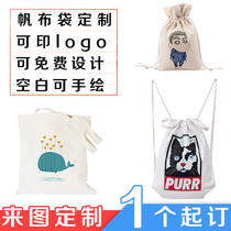 Come to the picture custom canvas bag handbag cotton canvas eco bag custom printing logo corset bag drawstring shoulder bag