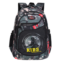 Childrens schoolbag first grade male light weight reduction Ridge shoulder bag Primary School students fashion tide camouflage large capacity backpack