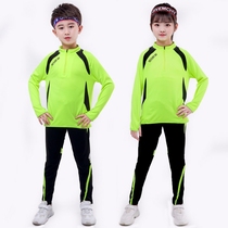 Long sleeve badminton suit suit mens and womens trousers warm quick-dry coat childrens running sports training suit autumn and winter