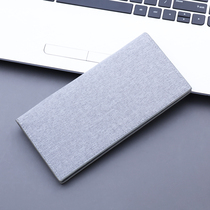 Canvas Wallet Male length Ultrathin Solar System Folding Student Brief Retro Cloth Small Crowdmen Tide Card Internet Red Money Clip