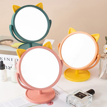 Desktop Desktop Makeup Mirror Portable Tennis Red Ins Wind Student Dormitory Home Small Mirror Children Princess Dresser