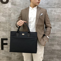 Smore briefcase for men brief business mens bags handbag large capacity casual mens oxford cloth filet bag