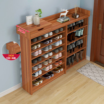 Shoe shelf home interior good-looking simple small narrow door storage artifact bedroom multi-layer dust Net red shoe cabinet