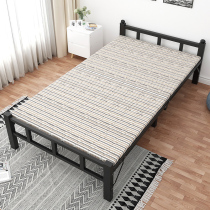 Folding bed home lunch break single bed office nap 1 meter 2 double small apartment rental room portable simple bed