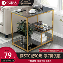 Coffee table side cabinet creative small square table with drawer bedroom small apartment simple light luxury bedside table