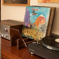 Vinyl record frame storage display wooden frame light classical old desktop Book magazine large capacity CD frame