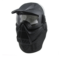 Water slingshot mask K1 green deformed diamond full face protective mask CS field tactic with chin guard neck