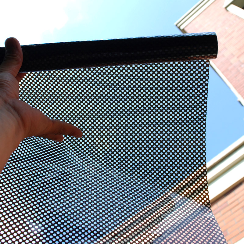 Adhesive self-adhesive glass film reticulated Glass Sticker Black sun-shading window sticker Black net automobile window sticker