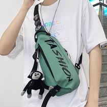 Chest Bag Men Ins Tide Cool Packets Street Trend Summer New Single Shoulder Small Backpacks Green Japan Diagonal Satchel