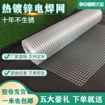 Galvanized wire mesh anti-rust and anti-rat balcony protection hot-dip galvanized fence net breeding net steel wire small hole guardrail customized