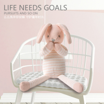 SoftLife MUA Rabbit Baby accompany dolls sleep can enter baby comfort fluff hugging sleep safety