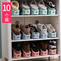 Layered storage shoe rack Double dormitory artifact Shoe holder integrated household shoe storage rack Shoe cabinet saves space