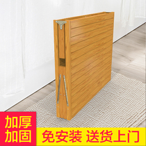 Bamboo bed folding bed single home simple bed lunch break sleep home economy rental house hard Board old bamboo cool bed