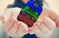 i8飞鼠 空中飞鼠迷你发光键盘 三色键盘 背光键盘 带触摸屏 鼠标