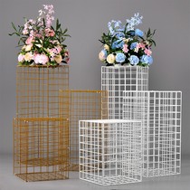 Wedding grid road lead style simulation flower Road lead wedding Chinese road lead new wedding props