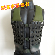 (Back view) 06 new high-strength hollow tactical vest breathable comfortable combat carrying bullet bag