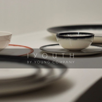 Belgian Ann demeulemeester dark joint cooperation limited ceramic hand-painted coffee cup plate saucer