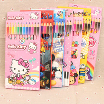 12 color color set color pen Childrens wooden color pencil crayon Paint drawing Fill color color crayon