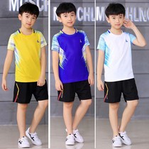 Children yu mao qiu fu breathable quick-drying child primary and middle school students competition training suit men sportswear short sleeve