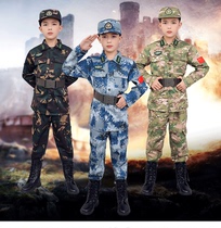 Childrens camouflage suit Military training suit Primary and secondary school students activity suit Doll outdoor wolf training suit Performance suit