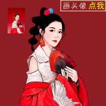 Hand-painted Avatar custom couple comics Live Photo turn hand-painted poster realistic comic design pet painting