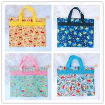 File bag student remedial bag Baker duck carrying book bag cartoon art bag double zipper storage bag