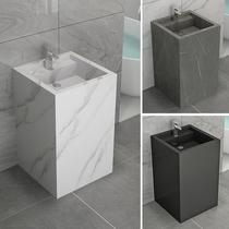 Rock plate column basin sink basin integrated column washbasin marble floor-standing balcony outdoor sink