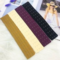 Gold breasted body underwear black waist clip 15 rows extension buckle gold bra length 4 row buckle