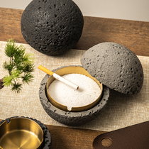 Cement Ashtrays Creativity Individuality Trend Anti Fly Ash with lid Living room Home Office ashtray Nordic Large Number