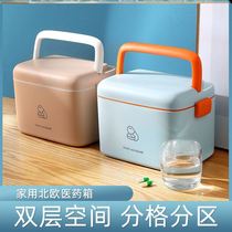 Medicine box to send boyfriend Family Medical box drug storage box large capacity Childrens household moisture-proof and light-proof