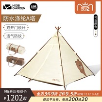 Mugao flute Line Friends joint name vitality brown bear pyramid type wind and rain tent A tower