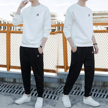 Special Step Sports Suit Mens Summer New Long Sleeves Long Pants Tracksuit Sweatpants Running Suit Casual Two-piece Set