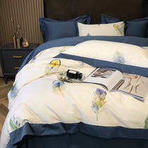 American light luxurious 140 new territory cotton full cotton pure cotton long suede cotton quilts with four sets of spring nude sleeping bed supplies