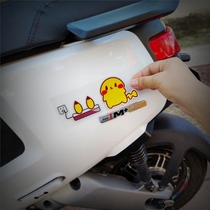 Funny charging elf fun reflective waterproof car sticker personality creative car motorcycle electric bike Scratch Sticker