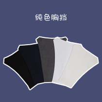 Meow sauce solid color chest JK uniform Sauer suit Black White blue gray Milky White basic solid color Single chest