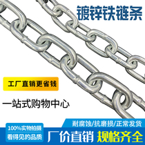 Add Coarse Long Chain Galvanized Iron Lock Chains Welded Antitheft Iron Chain Sub Home Anti-Cut Electric Bike Lock Door Lock