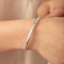 Baifu Silver bracelet Sterling silver womens bracelet Open silver bracelet Womens ancient silver bracelet Solid 999 sterling silver bracelet