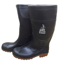 Five sheep men's high-tube construction site labor protection safety water shoes steel head steel bottom anti-smashing anti-puncture rain boots acid and alkali resistant water boots